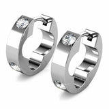 Boxed Ring Pendant White Gold Set Embellished with SWAROVSKI® Crystals