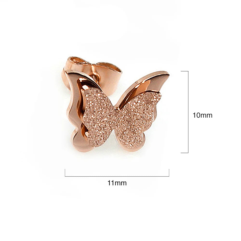 Bullion Gold Exquisite Butterfly Earrings