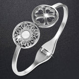 Bullion Gold Artistic Floral Hinged Bangle