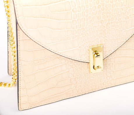 Bosccolo Handbag - Beige Croco