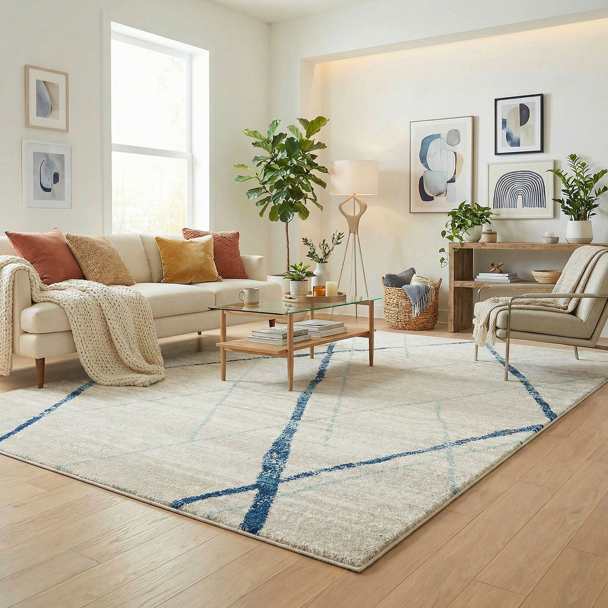 Oasis 452 Blue Rug