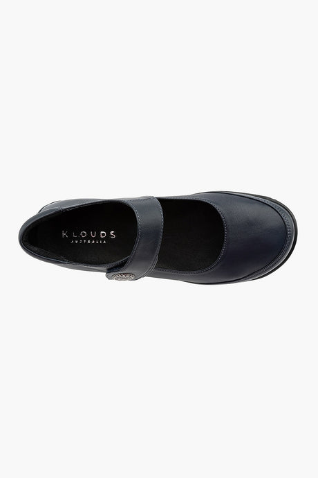Klouds Peach Plain Navy Stretch