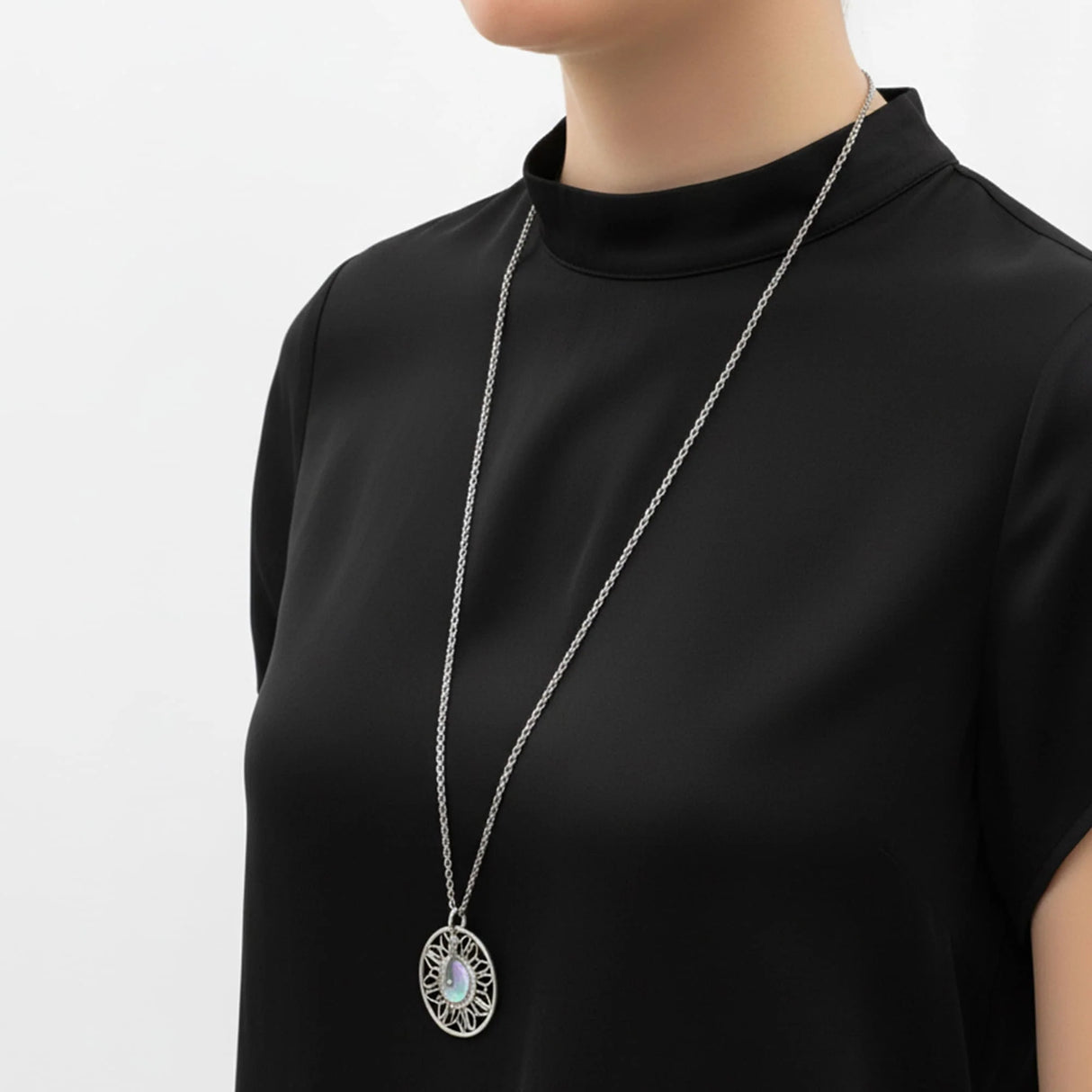 Bullion Gold Vintage Medallion Necklace