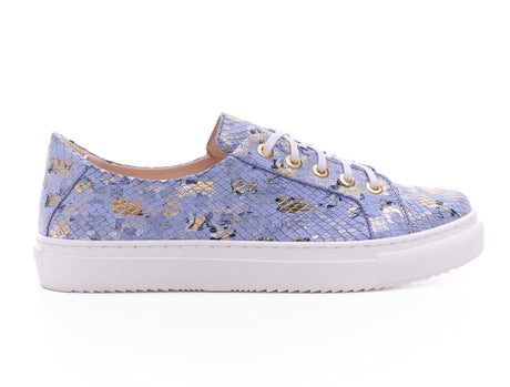 Bosccolo Womens Sneakers - Blue/Gold