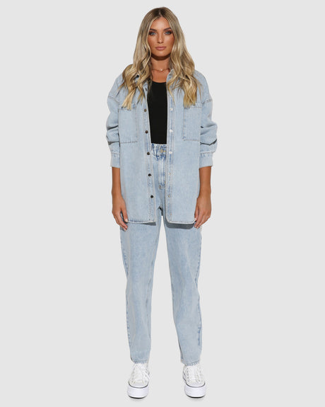 Lost In Lunar Women's Frank Shirt - Denim