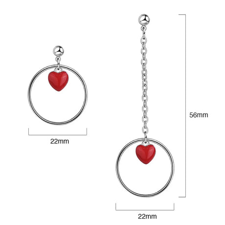 Love Struck In Circle Earrings