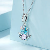 Solid 925 Signature Silver Blooming Admiral Anchor Charm