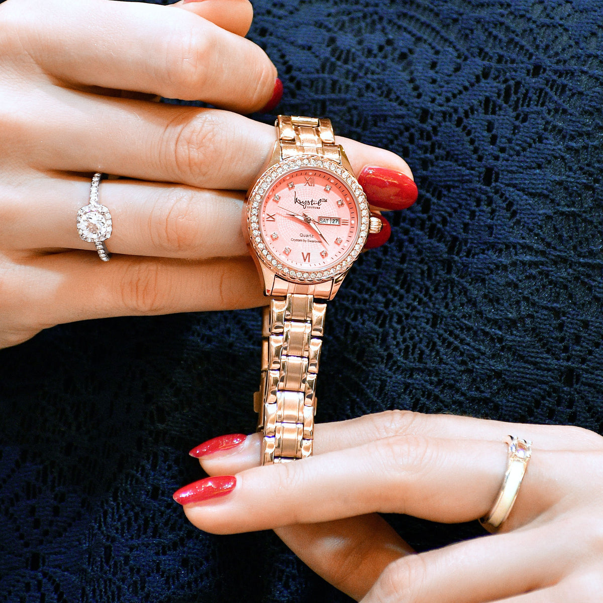 Krystal Couture Lustrous Watch Embellished with SWAROVSKI® Crystals