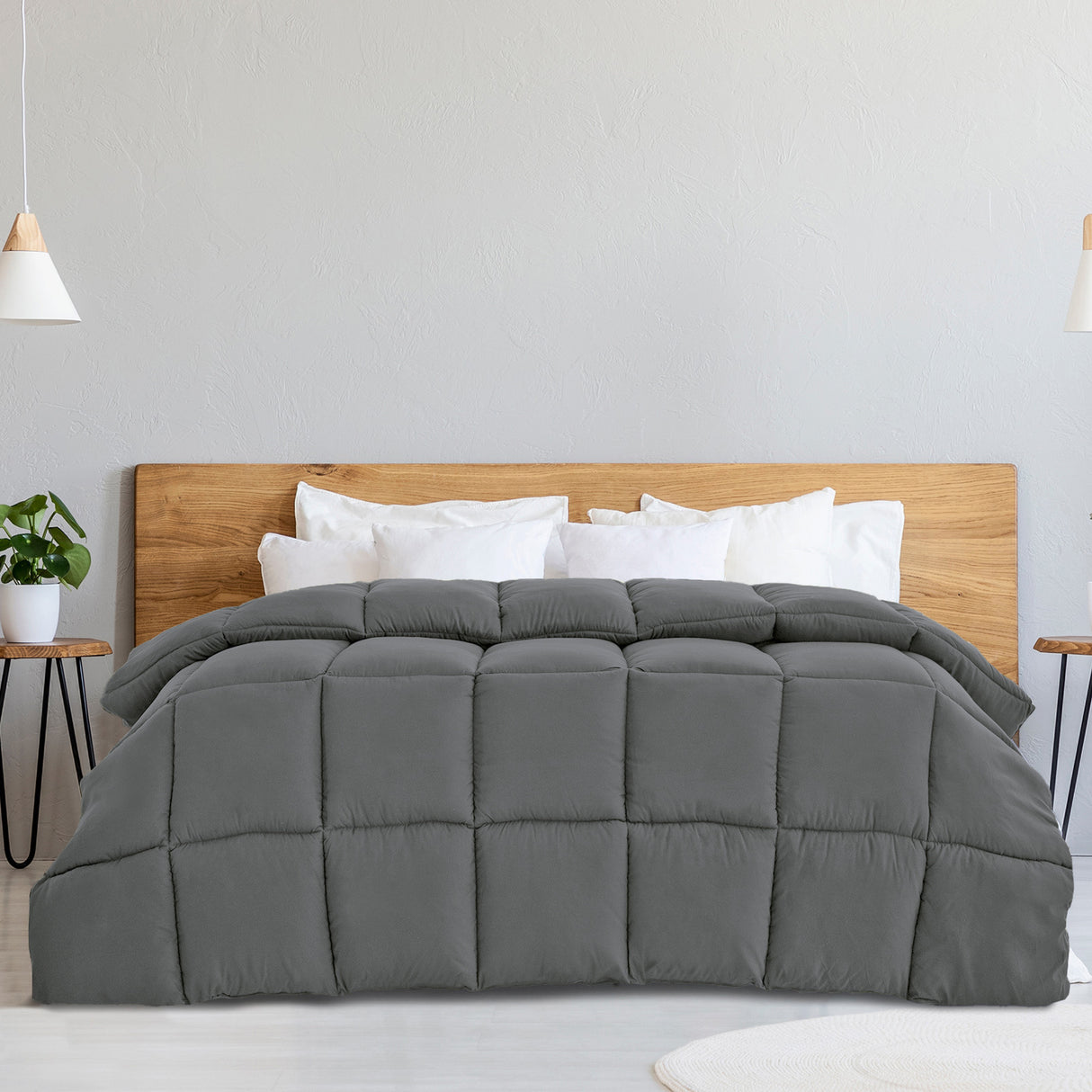Royal Comfort 350GSM Charcoal Quilt