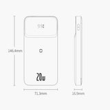 Baseus Magnetic Wireless Quick Charge Power Bank 10000mAh 20W Digital LED Display USB Type-C Type-A