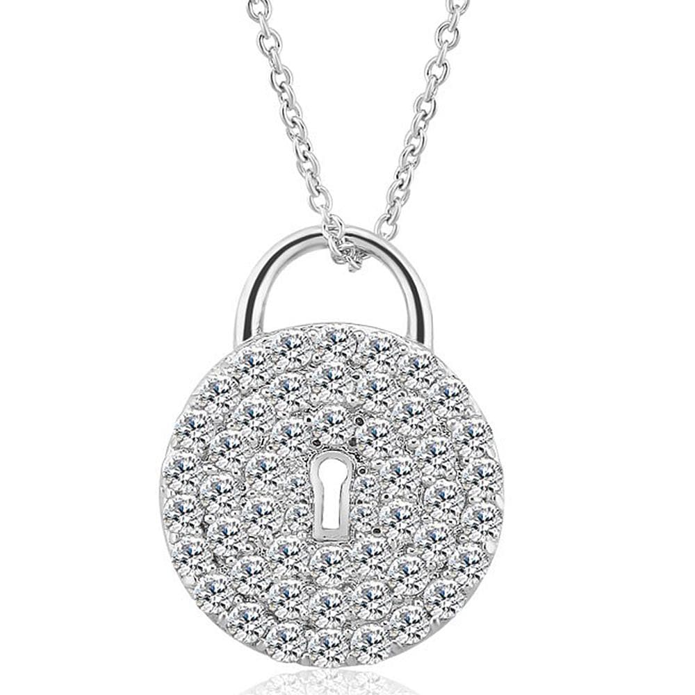 Krystal Couture Fancy Padlock Necklace