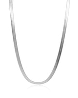Liv Oliver Silver Flat Link Necklace