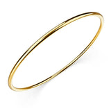 Bullion Gold Solid Golf Bangle 2mm Gold Layered