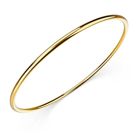 Bullion Gold Solid Golf Bangle 2mm Gold Layered