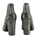 Bosccolo Womens Boots - Silver/Black Scales