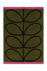 Orla Kiely Linear Stem Olive 464407 Outdoor Rug