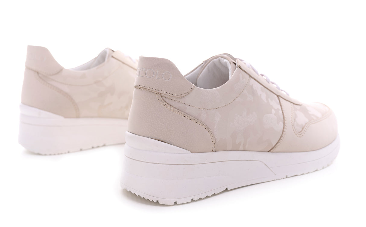Bosccolo Womens Sneakers - Beige Camouflage