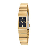 Ted Baker Womens Lileey Black Gold-Tone 27mm Bracelet Watch
