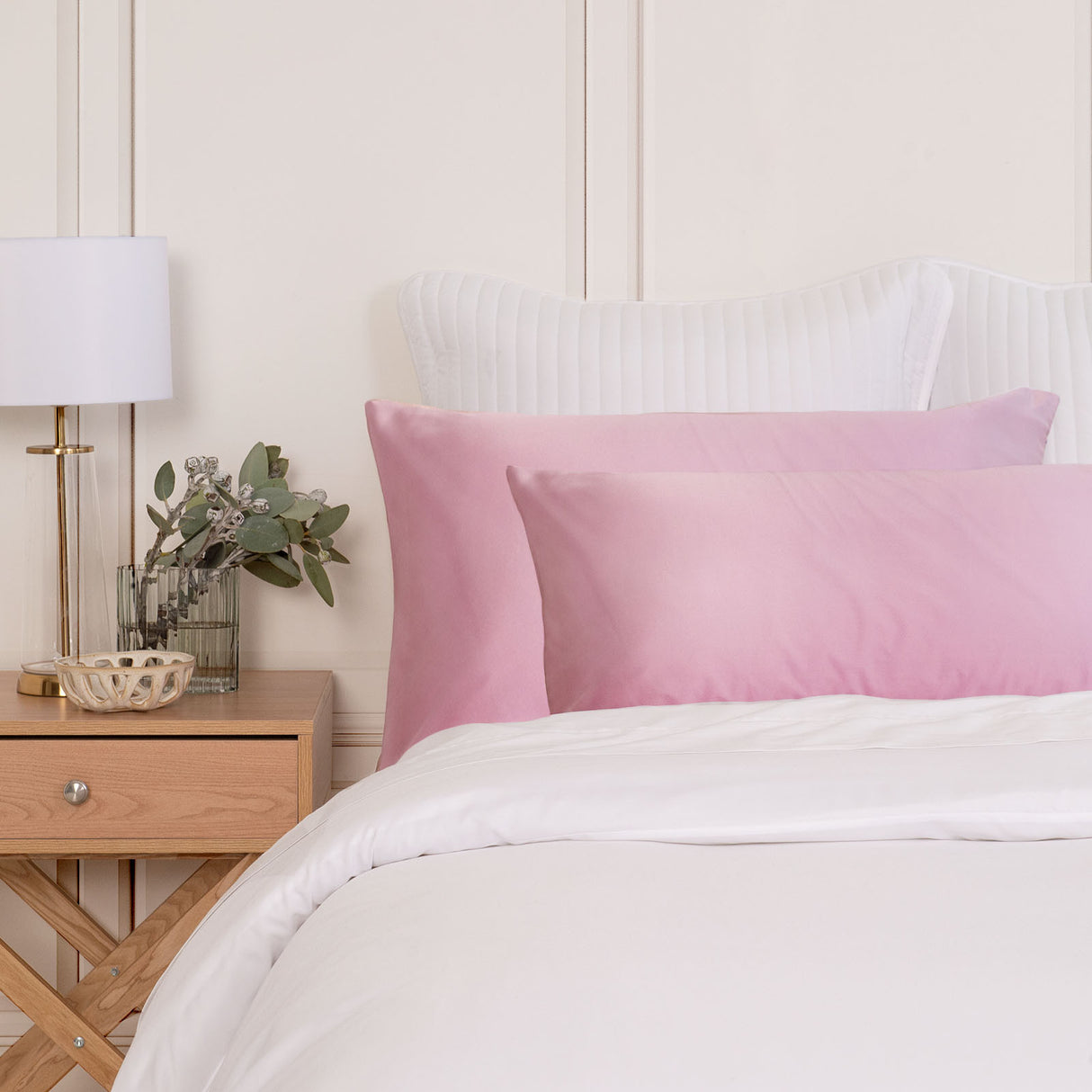 MULBERRY SILK PILLOW CASE TWIN PACK - SIZE: 51X76CM - LILAC