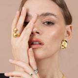 Bullion Gold Collided Ring in Gold
