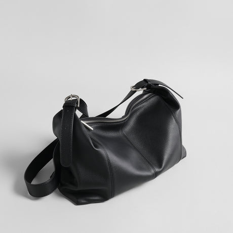 Slouchy Leather Hobo Bag – Pebbled Crescent Shoulder & Underarm Bag