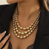 Liv Oliver 18K Gold Multi Layer Necklace