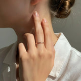 Bullion Gold Rheda Classic Tubular Ring in Rose Gold