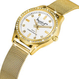Krystal Couture Sensational Lux Gold on White Watch Embellished with SWAROVSKI® Crystals