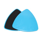 Core Sliders Gliding Discs Exercise Gym Fitness Foam Triangle Pad Pair Blue