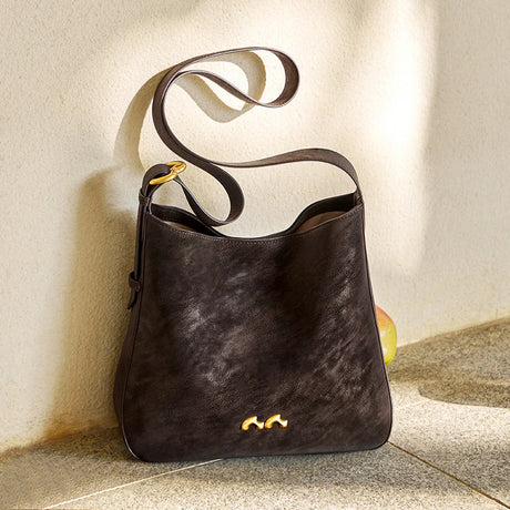 Nalandu Midnight Luxe Large Capacity Tote Bag - Chocolate