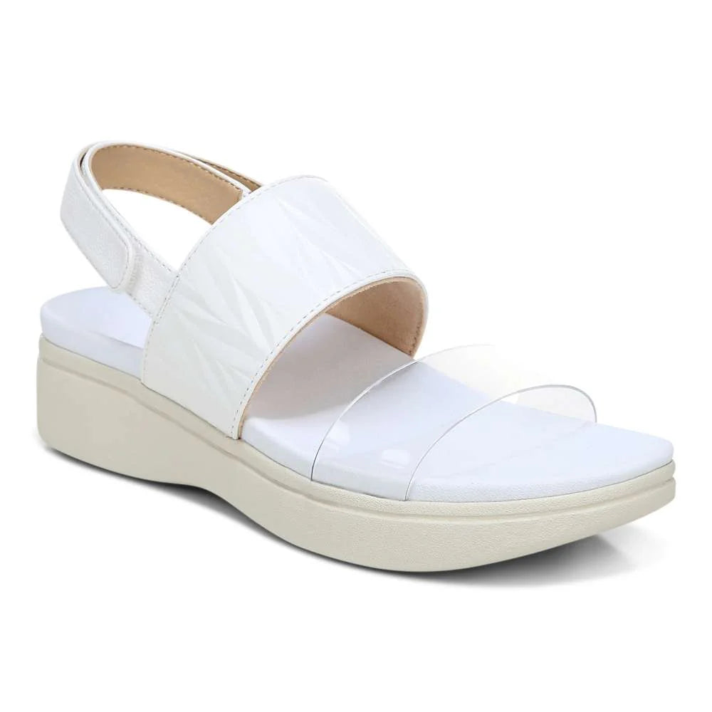 Vionic Karleen Platform Sandal - White