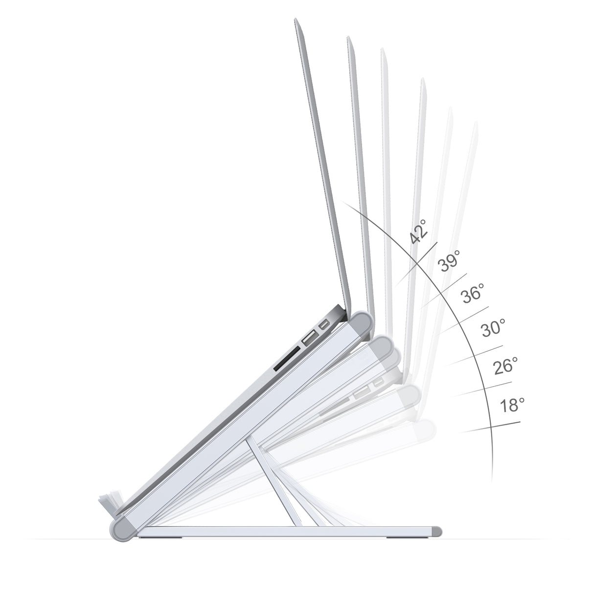 TODO Aluminium 9.7 - 15.6" Laptop Tablet Stand Folding Mount Holder Cooling Desk Mac PC