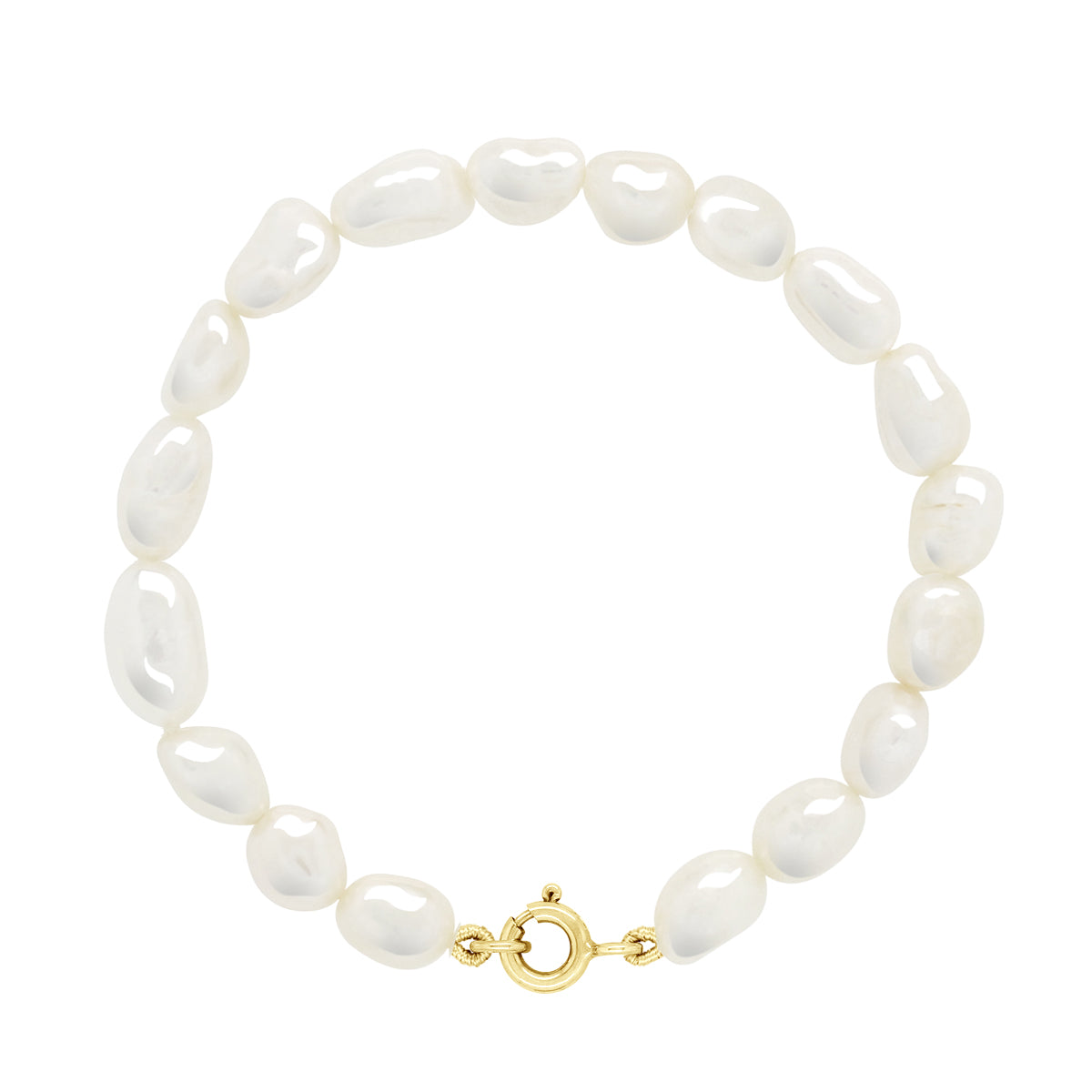 Bracelet Gold - Natural White - Length 18 cm