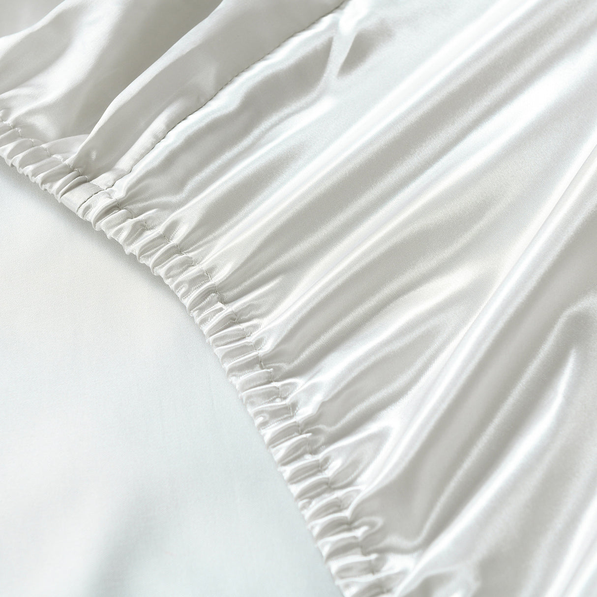 Royal Comfort 3pc Satin Sheet Set - Silver - King