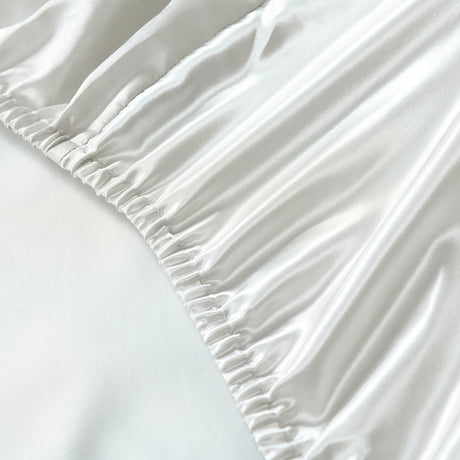 Royal Comfort 3pc Satin Sheet Set - Silver - King