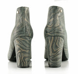 Bosccolo Womens Heel Boots Zebra - Grey