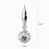 Solid 925 Sterling Silver Meru Hook Earrings