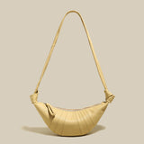 Croissant Chic Shoulder Bag - Yellow