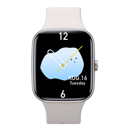 Bluetooth Smart Watch 1.96" TFT Touch Screen Temperature Heart Rate Blood Pressure BT 5.0 - Silver