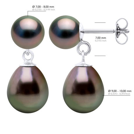 Double Earrings - Height Earrings 3,5 cm