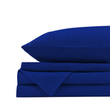 Royal Comfort Vintage Washed 100 % Cotton Sheet Set- Royal Blue