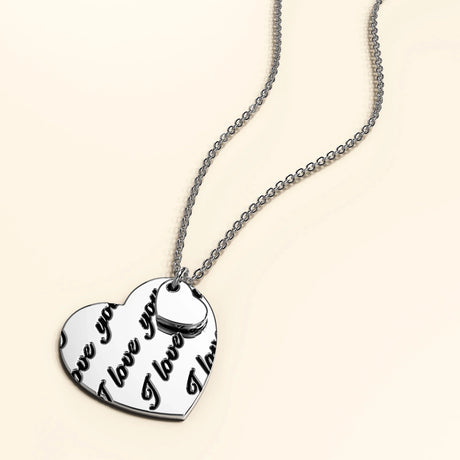 Bullion Gold I Love You Necklace
