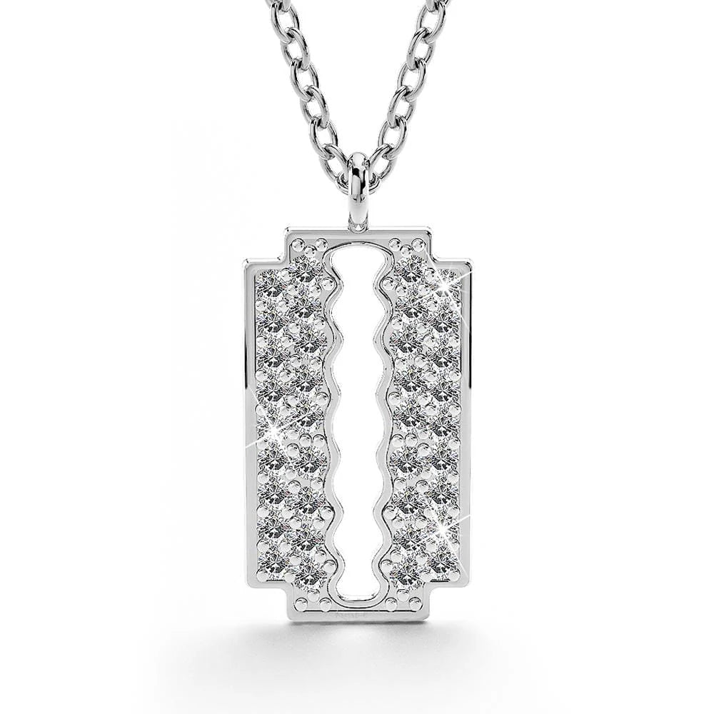 Krystal Couture Glittery Blade Necklace
