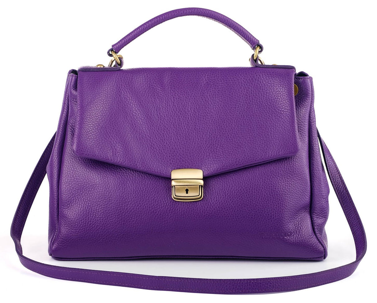 Bosccolo Briefcase - Purple