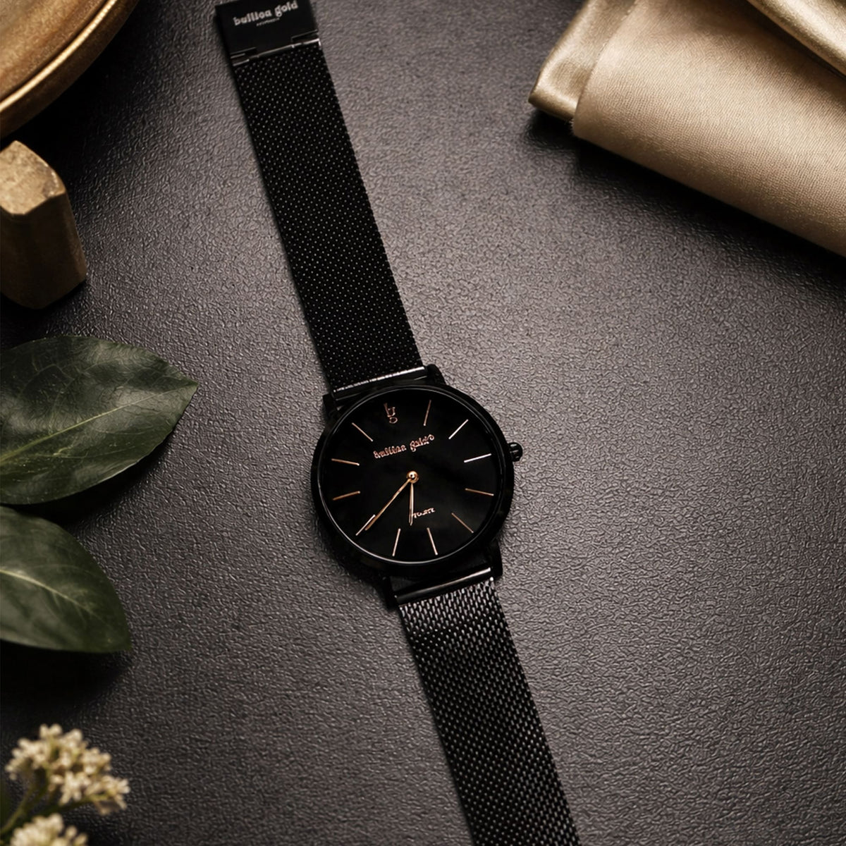 Bullion Gold Bullion Gold Timeless Dream Watch - Black and Rose Gold