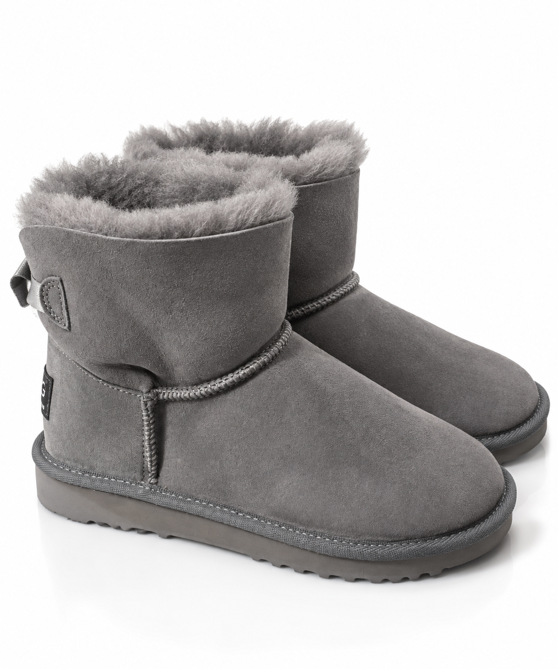 Australian Leather Ugg Classic Mini Ribbon - Grey - AU5