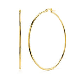 Bullion Gold Trishia Hoop Earrings 60mm