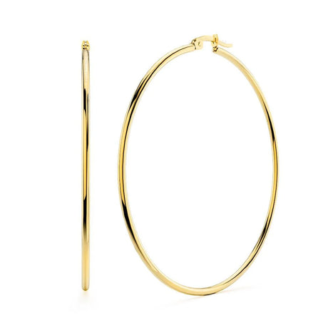 Bullion Gold Trishia Hoop Earrings 60mm