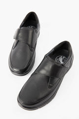 G Comfort Women's P 8223 Black Leather Stretch