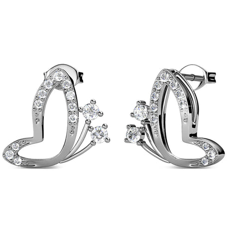 Krystal Couture Butterfly Buff Stud Earrings Embellished with SWAROVSKI Crystals